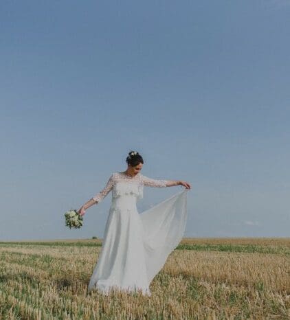 Some incredible images have been sent to us of Elodie from her recent wedding. Wearing her stunning silk gown and bespoke bolero from Sheila Harding London. You can view more pictures on our Testimonial page.