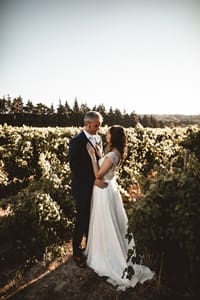 We love this image of our recent bride Celine and her new Husband who married in Provence this summer wearing a stunning Ivory & Co gown with matching Bolero. Credit Benjamin Thomas Wheeler Photography.
